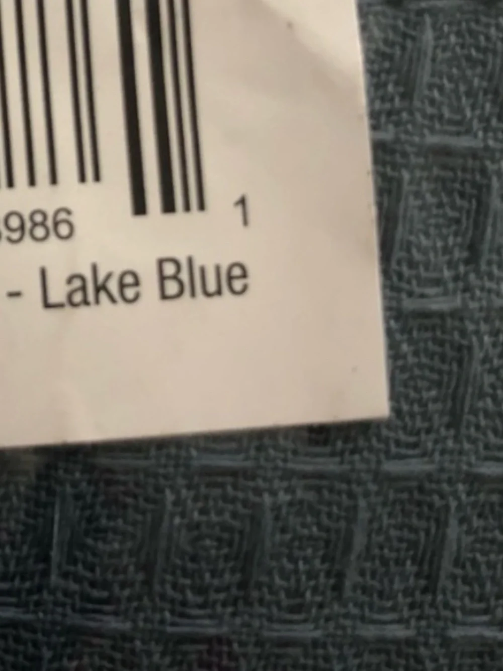 MDesign Lake Blue Waffle New in Bag/with tags Shower Curtain